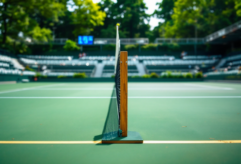 Giocatori di tennis durante il Sunshine Double