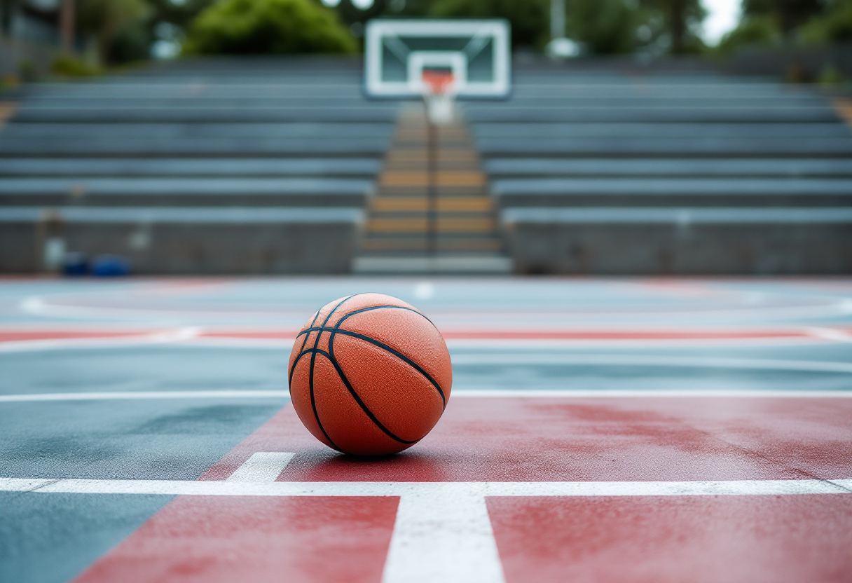 Giocatori italiani in azione durante EuroBasket 2025