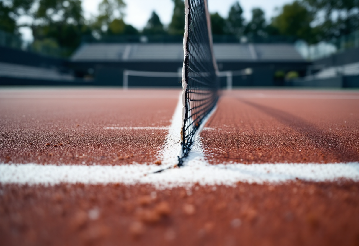 Joao Fonseca, giovane tennista in azione sul campo