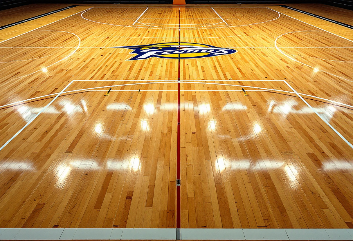 Kyrie Irving dopo l'intervento chirurgico con i Mavericks