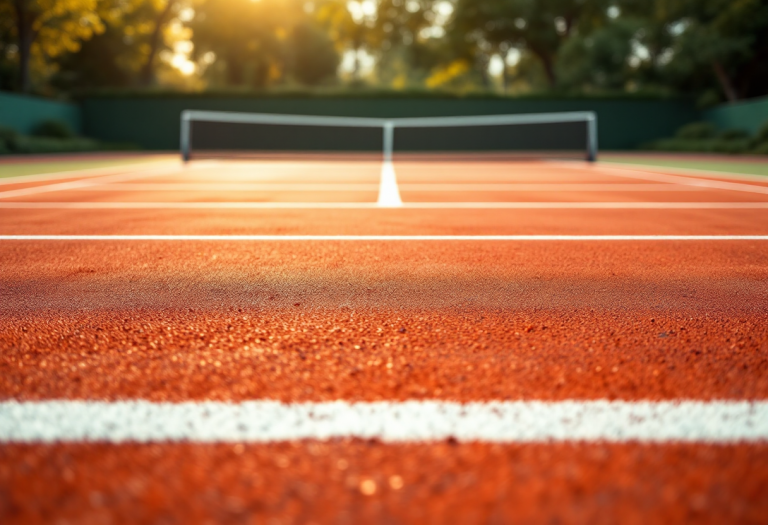 Luciano Darderi e Borna Coric in azione alla Napoli Tennis Cup