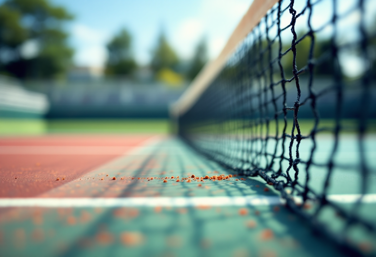 Matteo Berrettini durante la vittoria al Masters 1000
