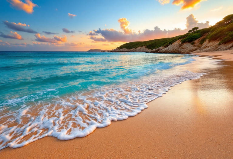 Vista panoramica di Menorca con spiagge e natura
