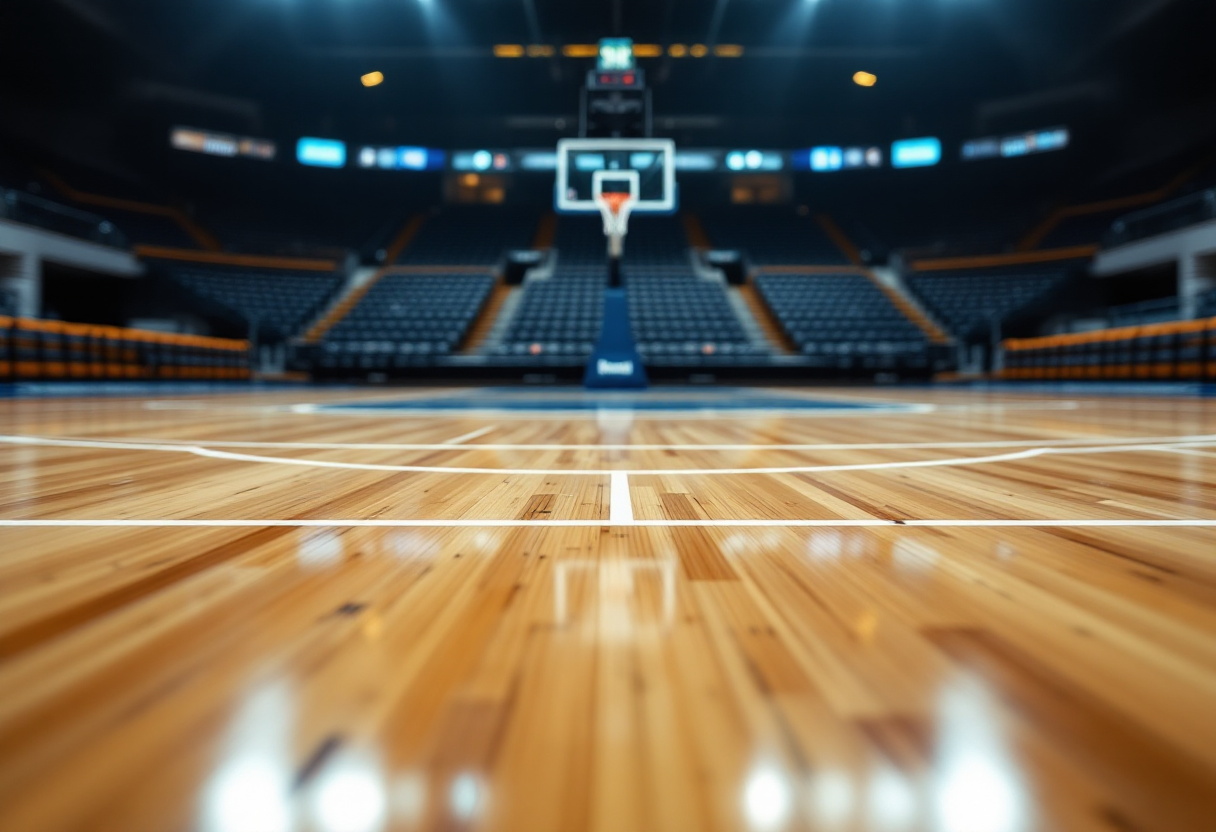 Giocatori Milwaukee Bucks in campo senza Giannis Antetokounmpo