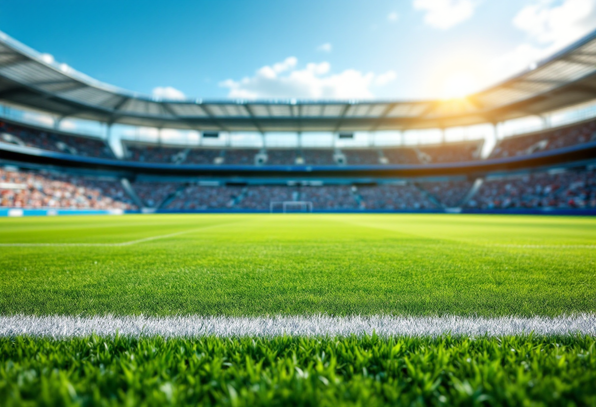 Logo della Nations League con squadre europee in competizione