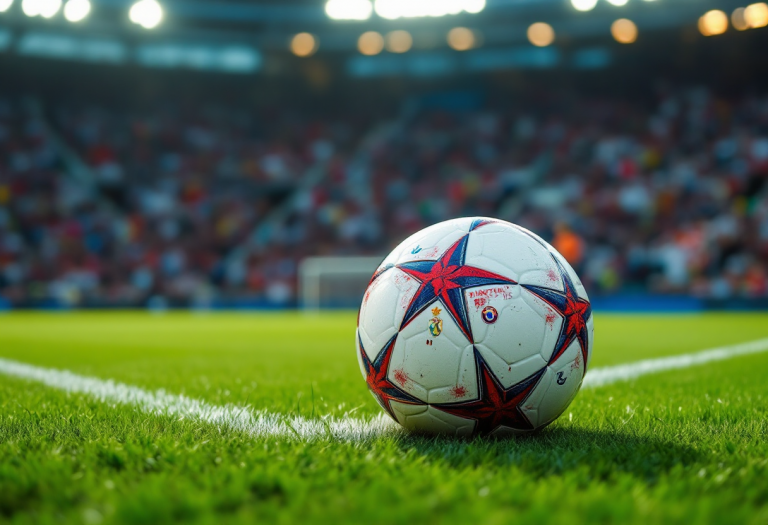 Giocatori in azione durante una gara della Nations League