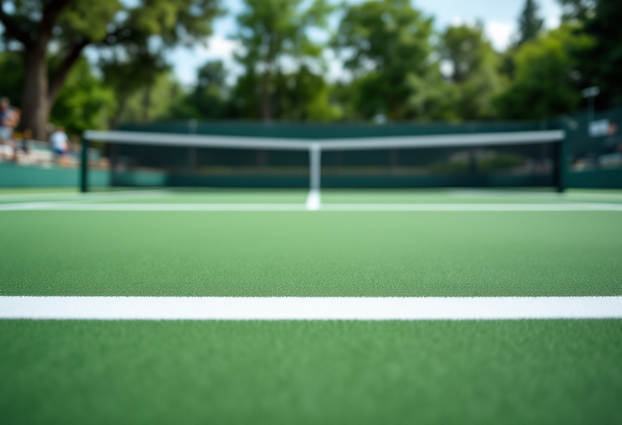 Giocatrici di tennis in azione durante il secondo turno