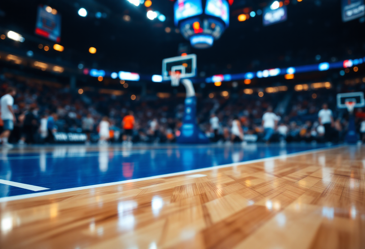 Giocatori dei Sacramento Kings festeggiano la vittoria contro gli Spurs