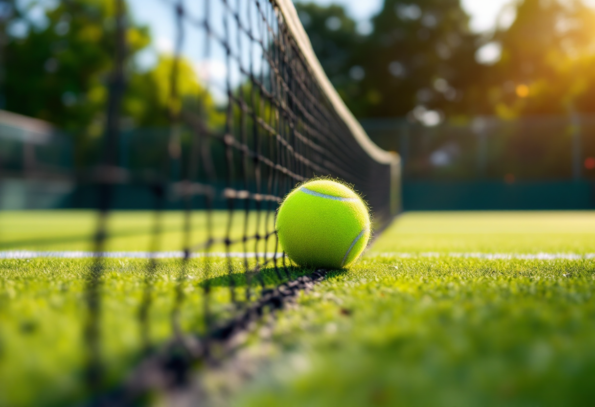 Giocatori di tennis in azione alla Napoli Tennis Cup