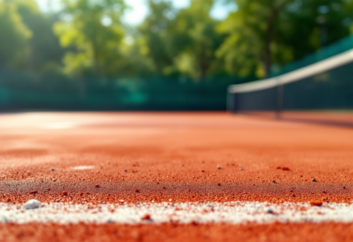Giovani tennisti in azione durante un torneo internazionale