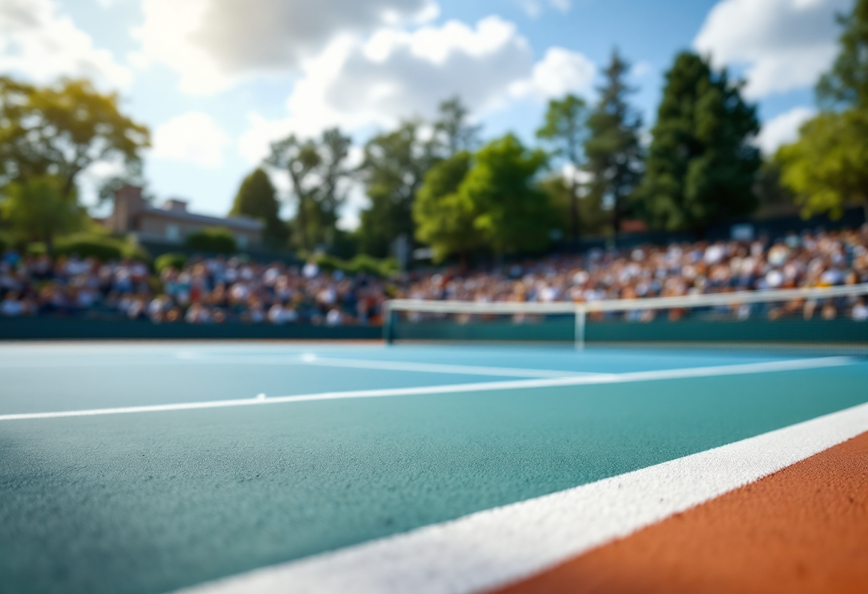 Giocatori in azione al Tennis ATP 250 di Bucarest