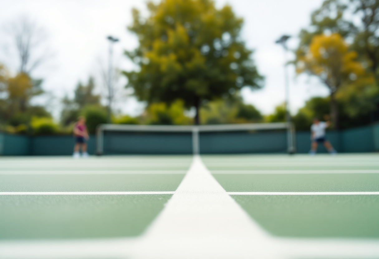 Giocatrici in azione al torneo di tennis femminile a Sharm El Sheikh