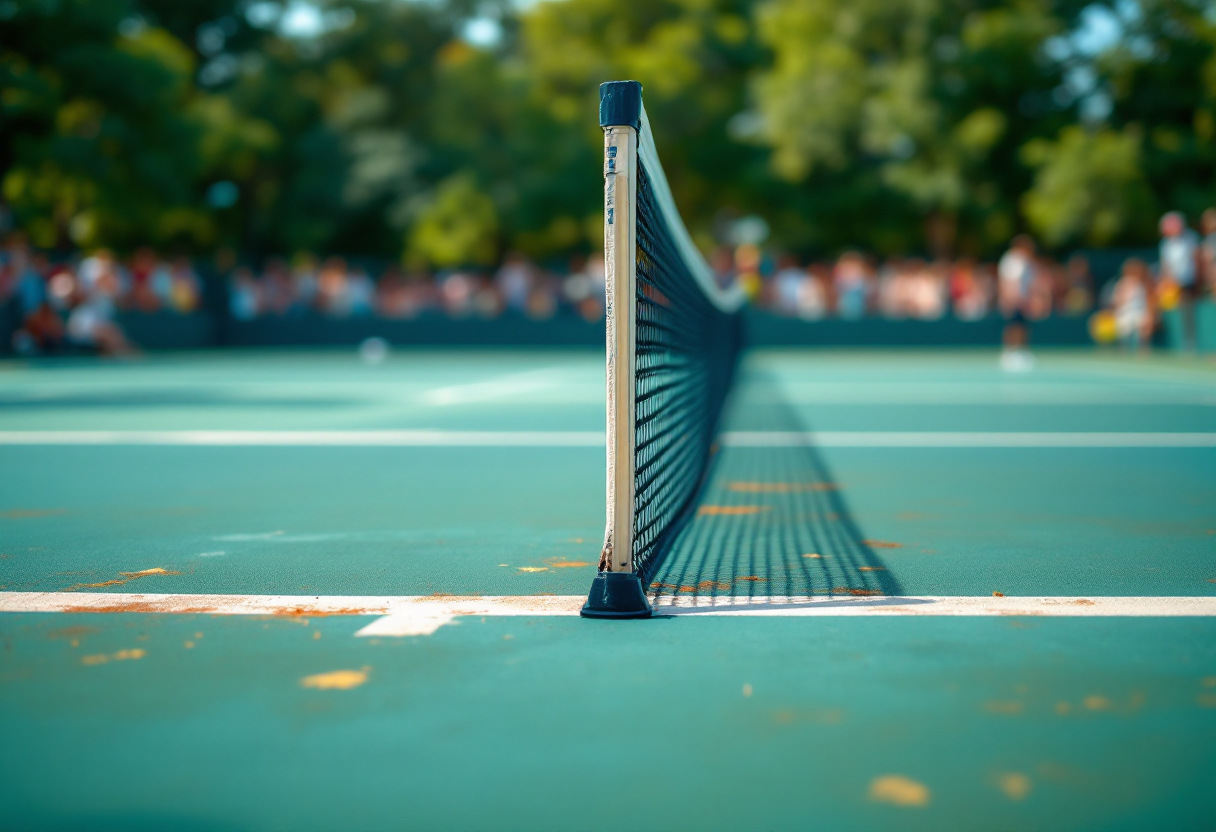 Giocatori italiani di tennis in azione a Miami