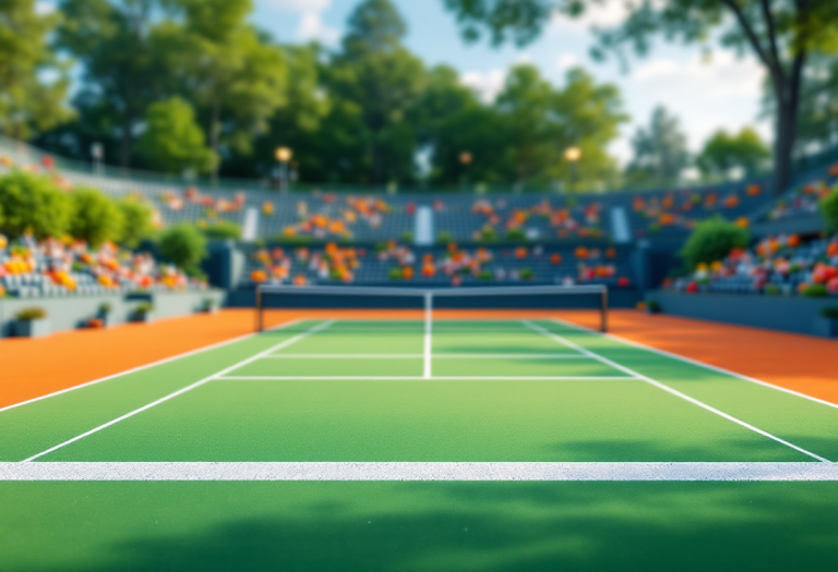 Giocatori in azione al torneo di Roma Masters 1000