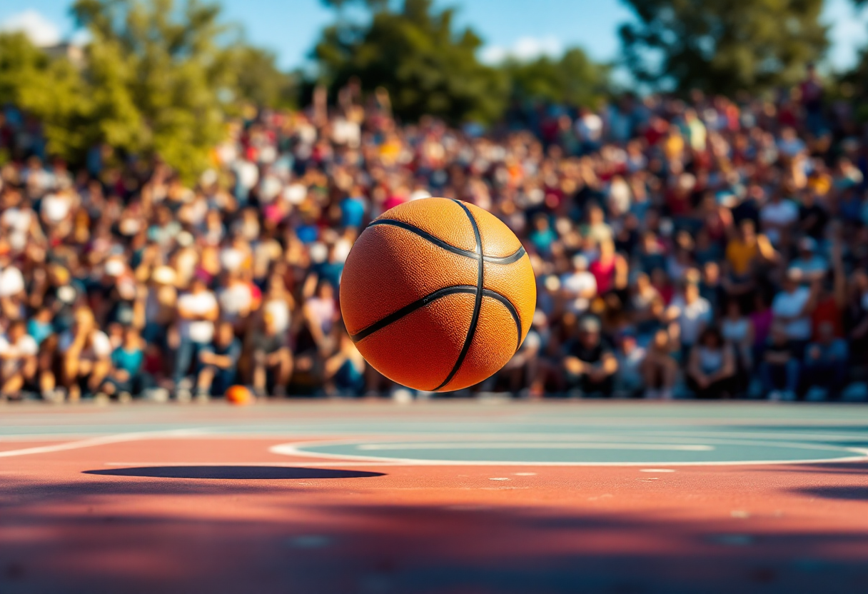 Toronto Raptors in azione contro Brooklyn Nets