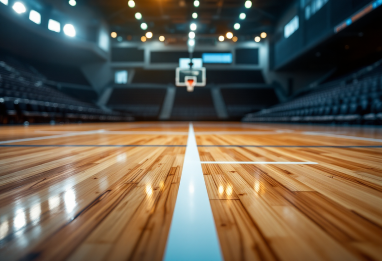 Giocatori del Treviso Basket in azione durante una partita
