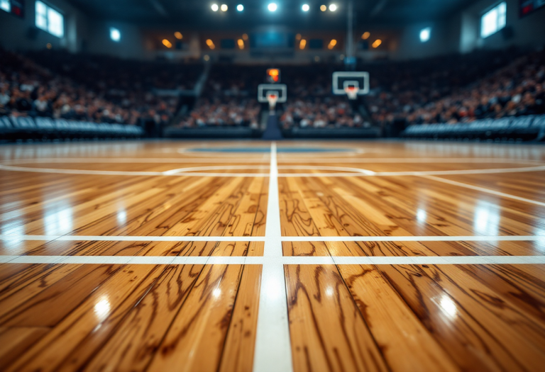 Giocatori di UNAHOTELS e Umana Reyer in azione