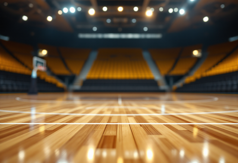 Il coach Vitucci durante l'analisi della vittoria