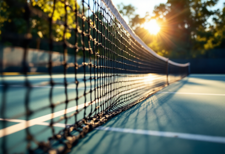 Arthur Fils in azione durante un torneo di tennis