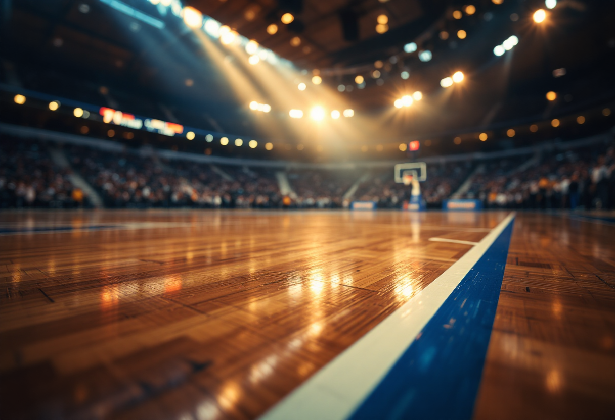 Avellino Basket e Cantù in azione al Pala Del Mauro