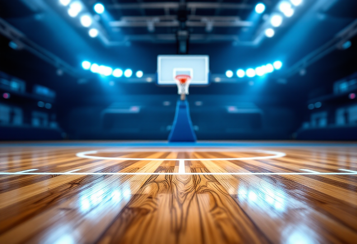 Giocatori del Barcellona festeggiano la vittoria in Eurolega