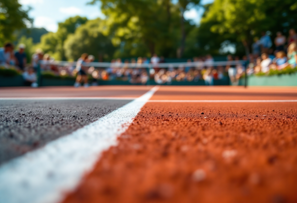 Matteo Berrettini esulta dopo la vittoria, preoccupato per l'infortunio