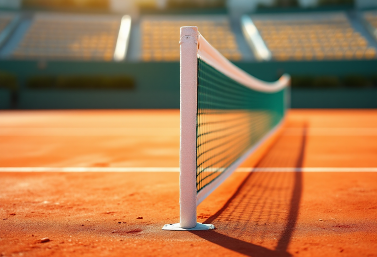Matteo Berrettini celebra la vittoria su Alexander Zverev