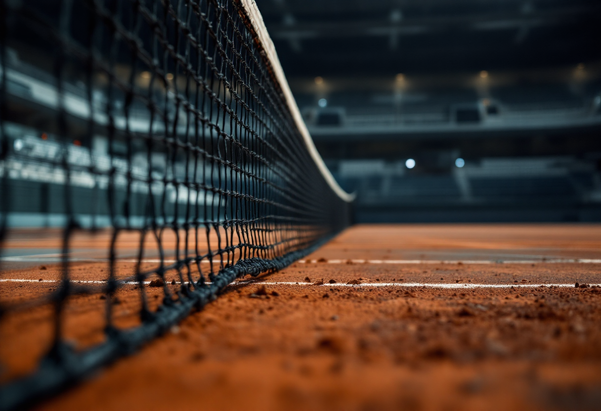 Immagine del Mutua Madrid Open durante il blackout