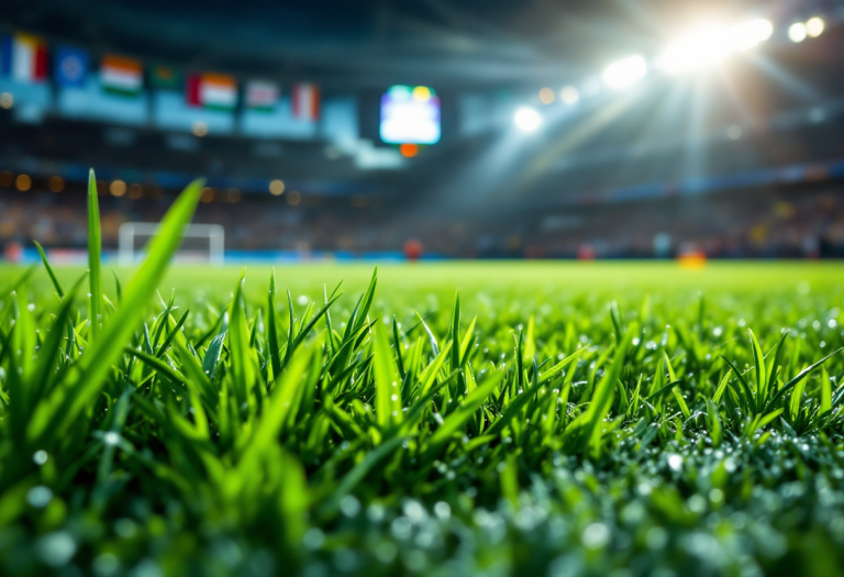 Giocatori del Bologna festeggiano la vittoria in campo