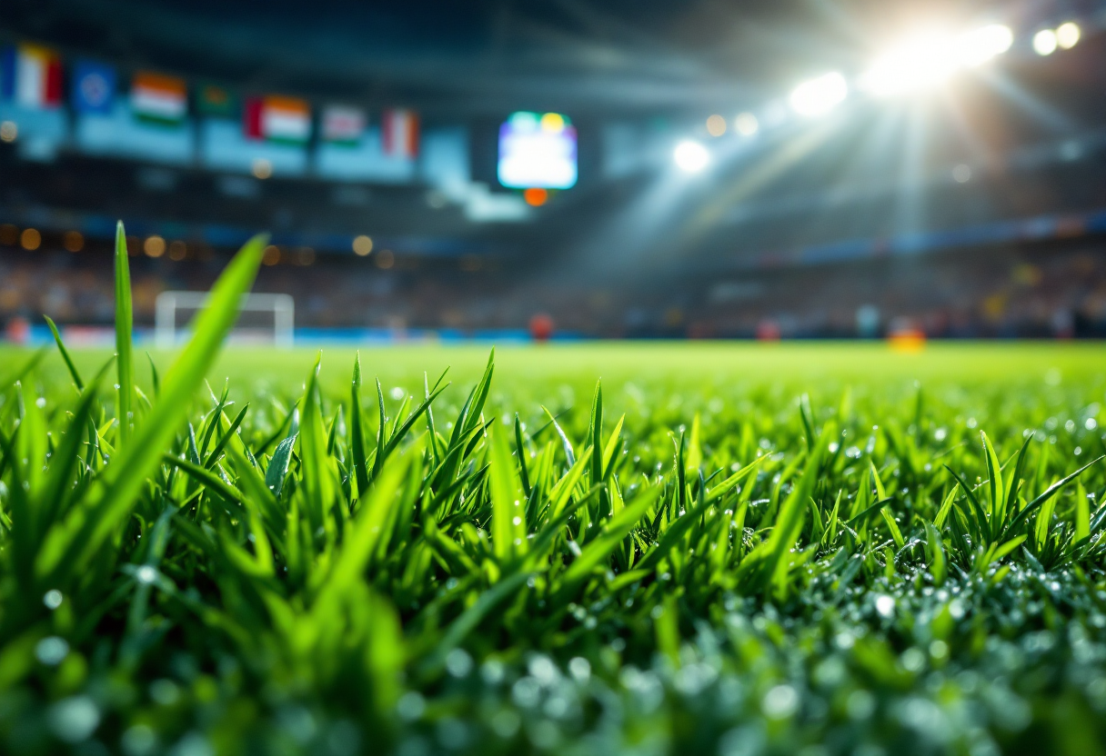 Giocatori del Bologna festeggiano la vittoria in campo