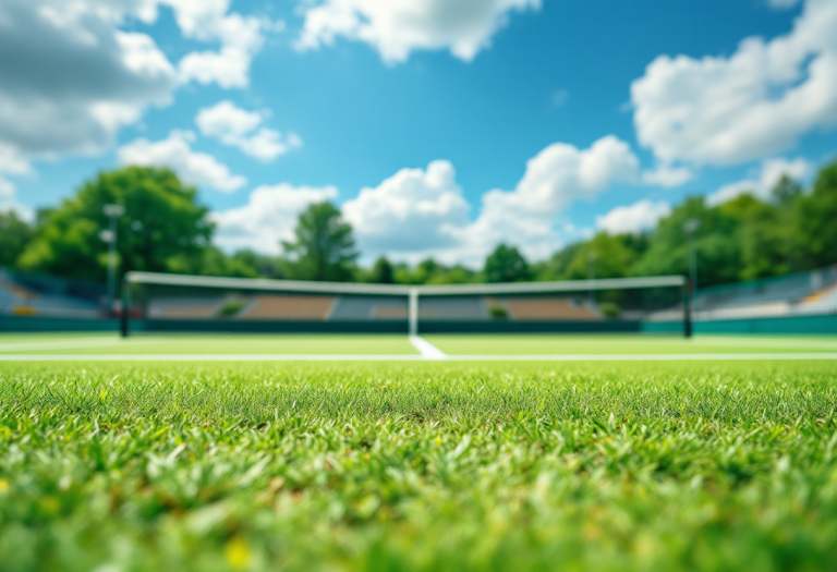 Carlos Alcaraz in azione durante l'ATP 500 di Barcellona
