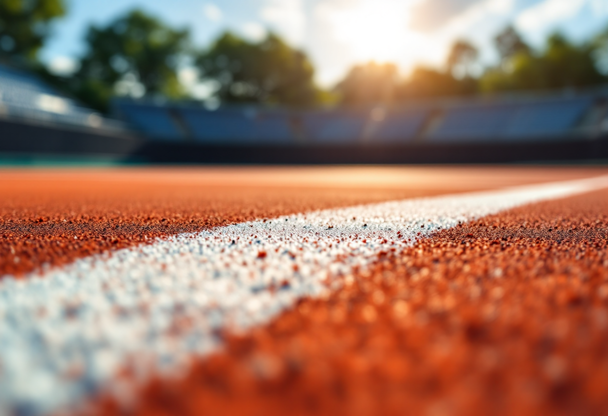 Carlos Alcaraz in campo al Mutua Madrid Open 2023