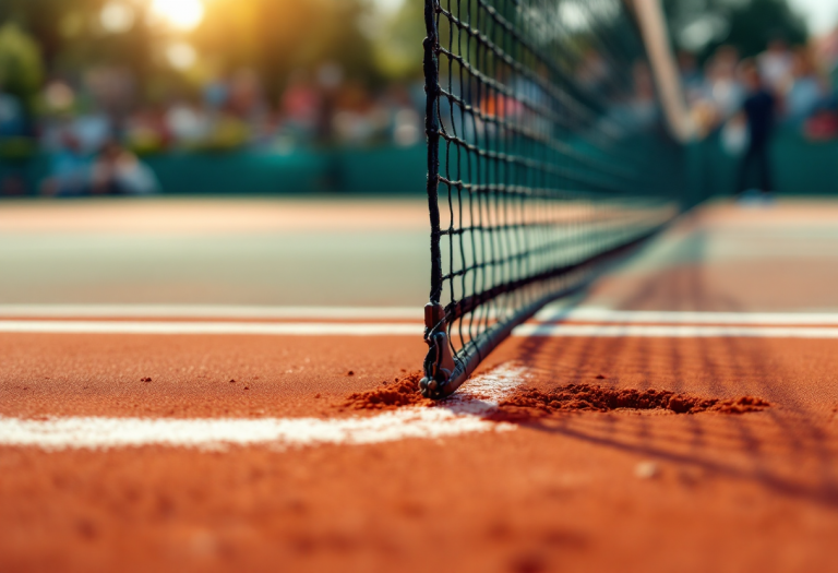 Casper Ruud e Jannik Sinner durante un evento di tennis
