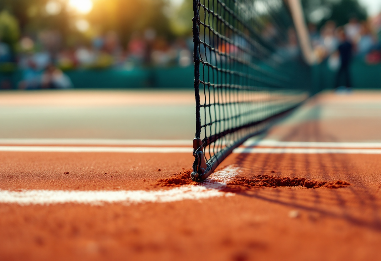Casper Ruud e Jannik Sinner durante un evento di tennis