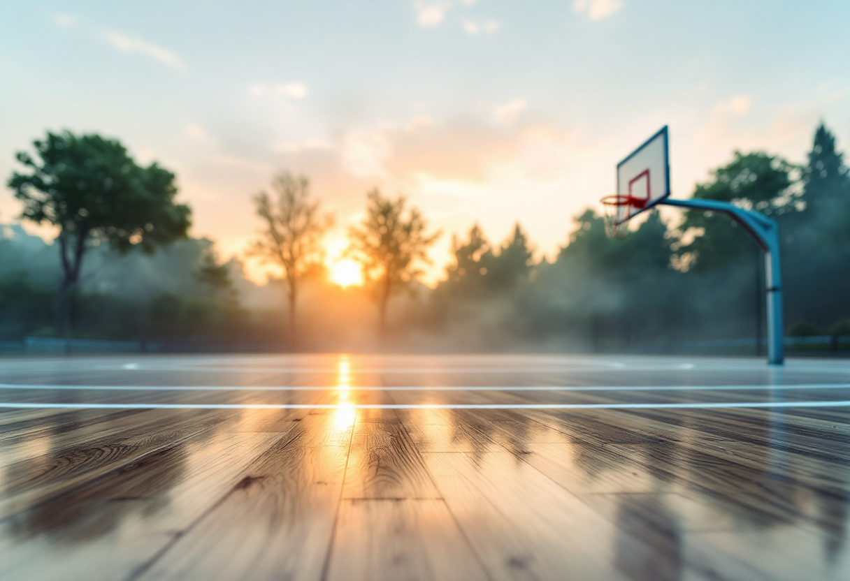 Colin Castleton in maglia Toronto Raptors durante la firma