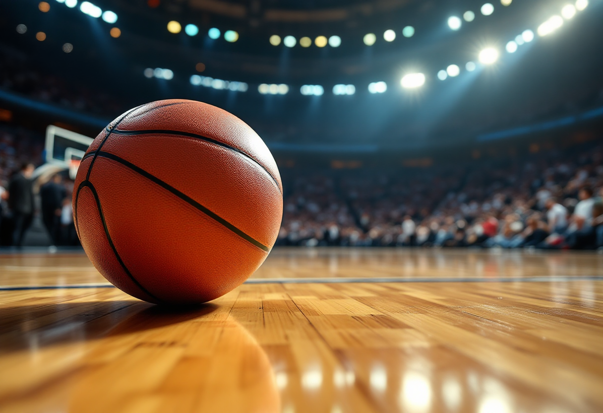 Arbitro durante la partita Pistons contro Knicks