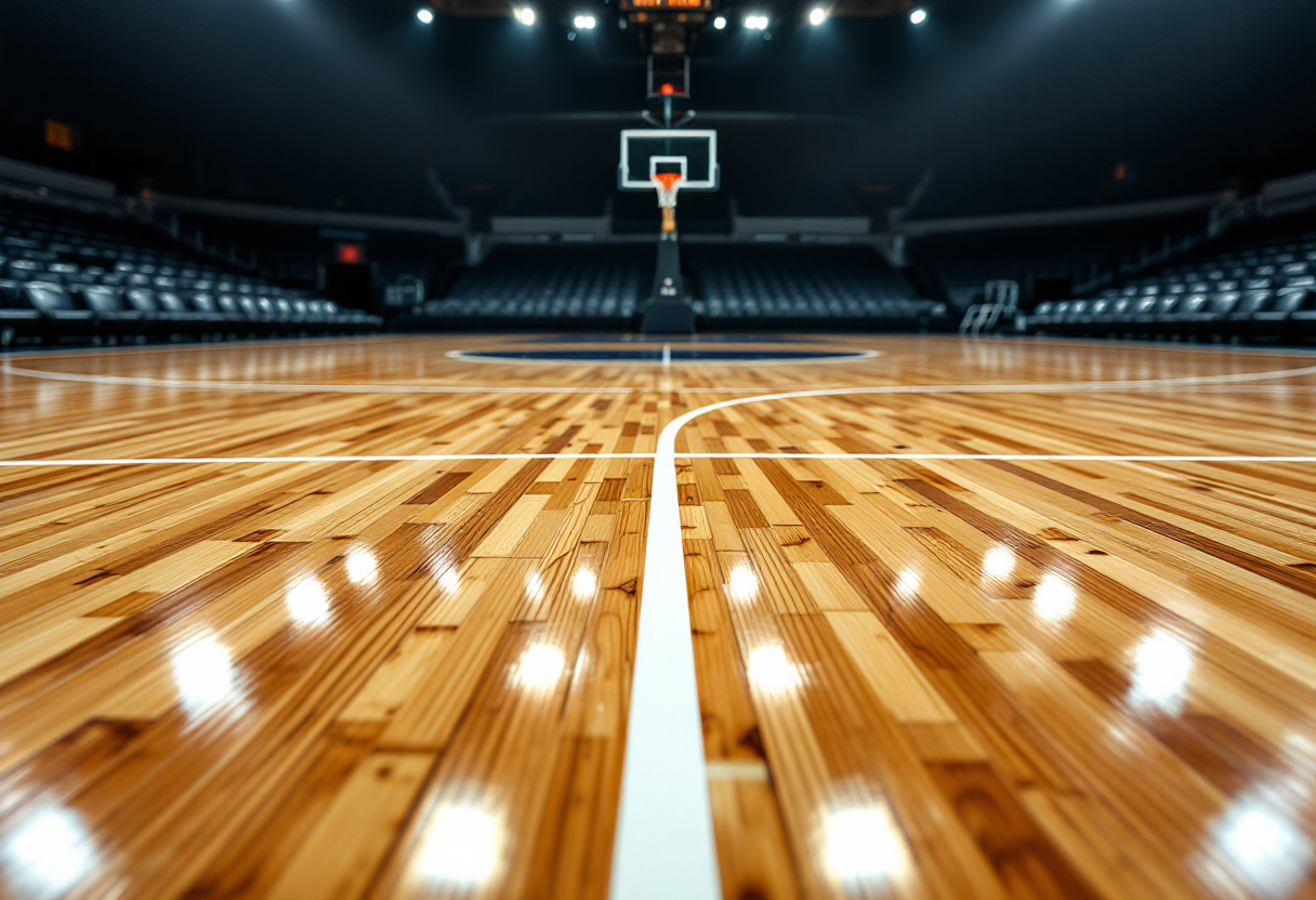 Giocatori NBA in azione durante la corsa playoff