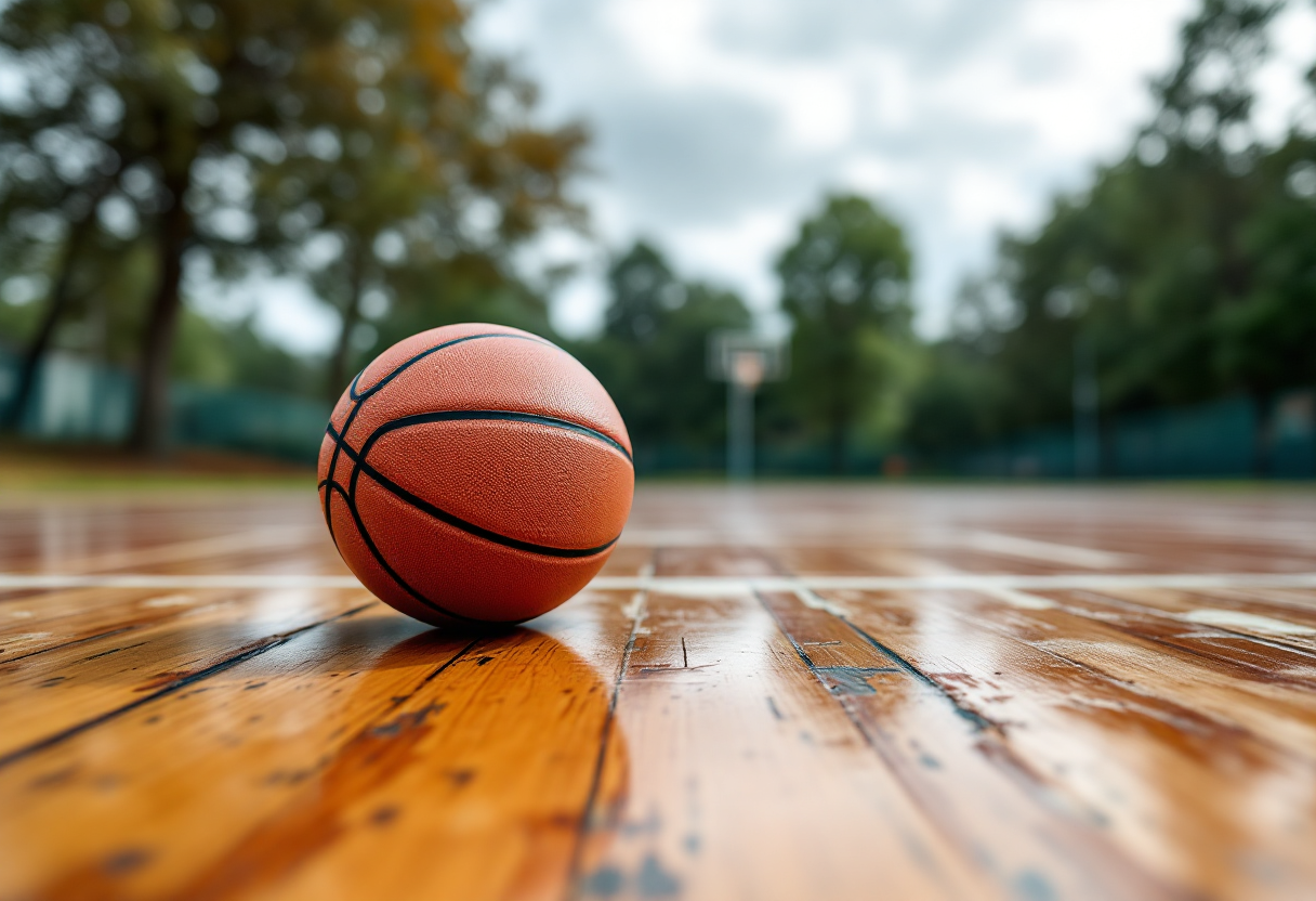 Danilo Gallinari in azione sul campo da basket