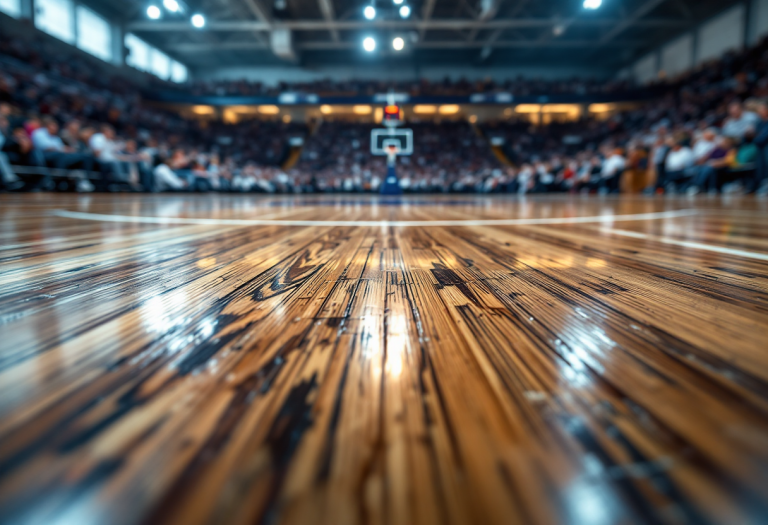 Derek Ogbeide in azione con la maglia di Trapani Shark