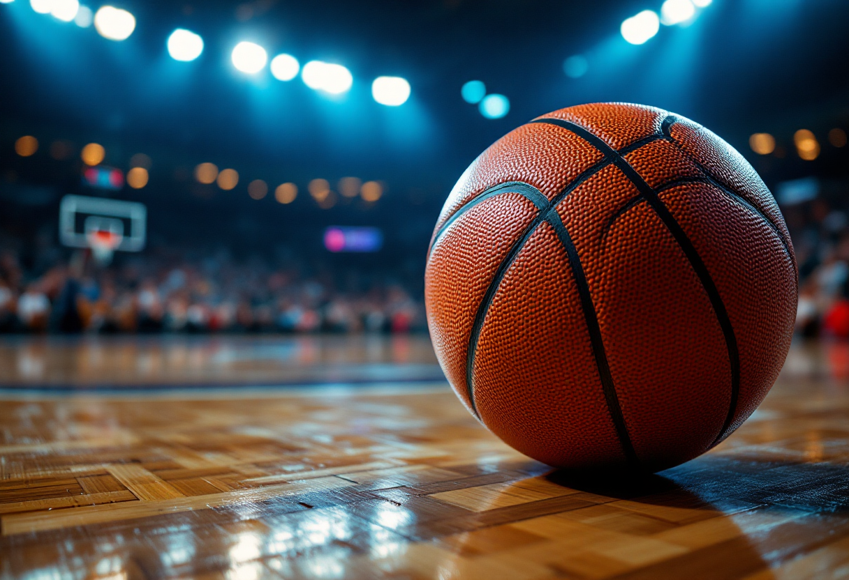 Giocatori NBA in azione durante una partita emozionante
