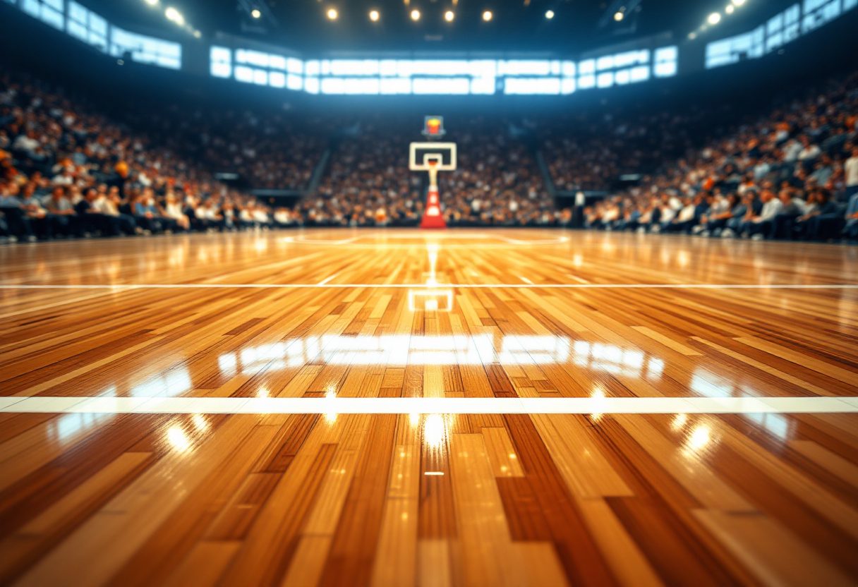 Domantas Sabonis in azione durante una partita NBA