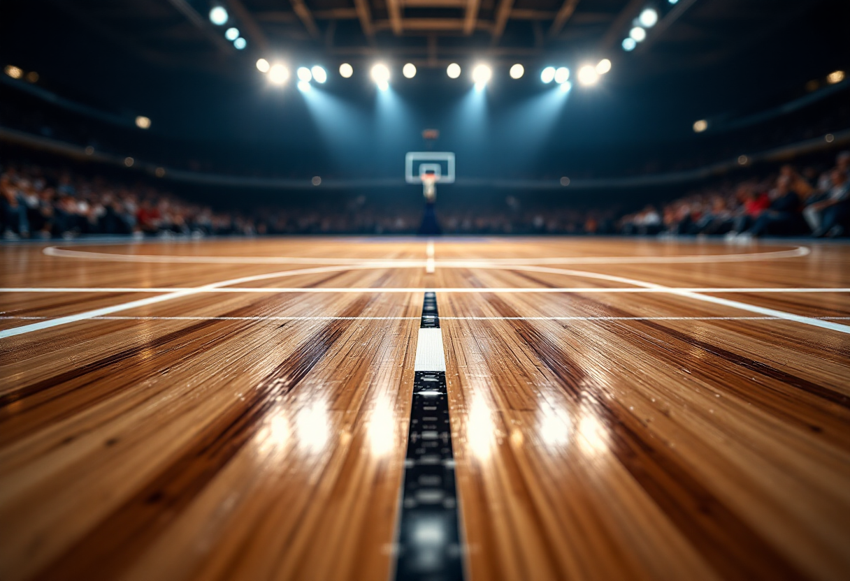 Elijah Bryant durante un'intervista post partita