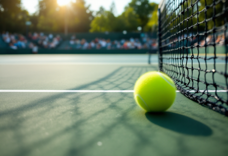 Fabio Fognini durante il match al Masters 1000 di Madrid