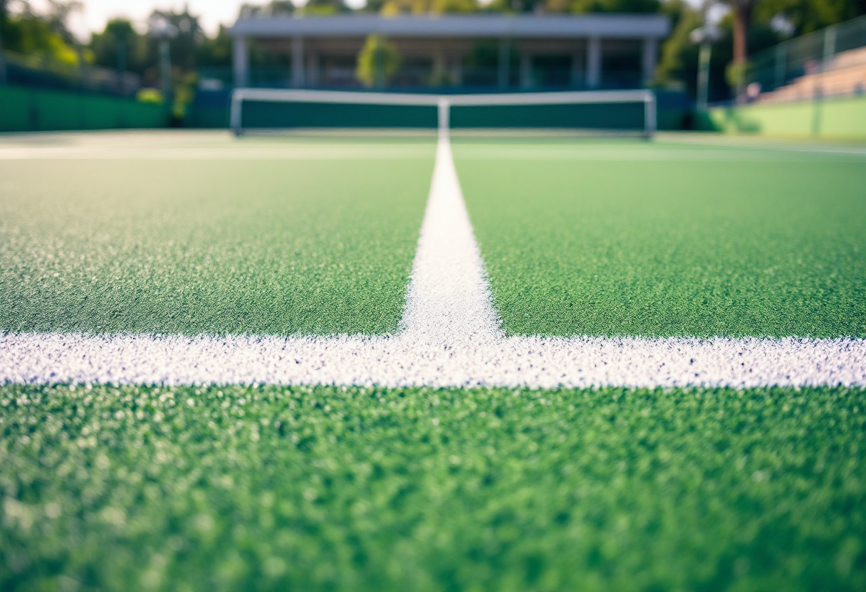 Fabio Fognini durante il primo turno del Masters 1000 di Monte Carlo