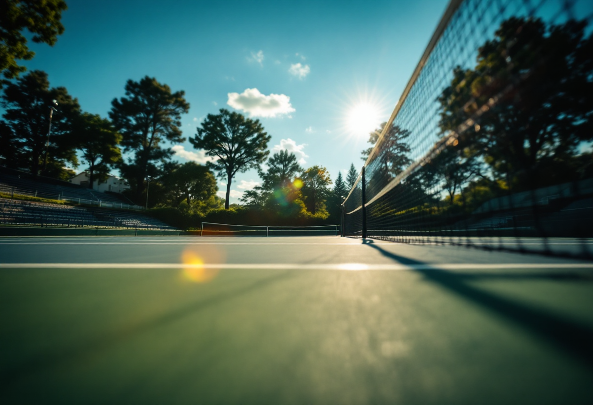 Giocatori in azione durante le finali del Torneo Under 18 a Firenze