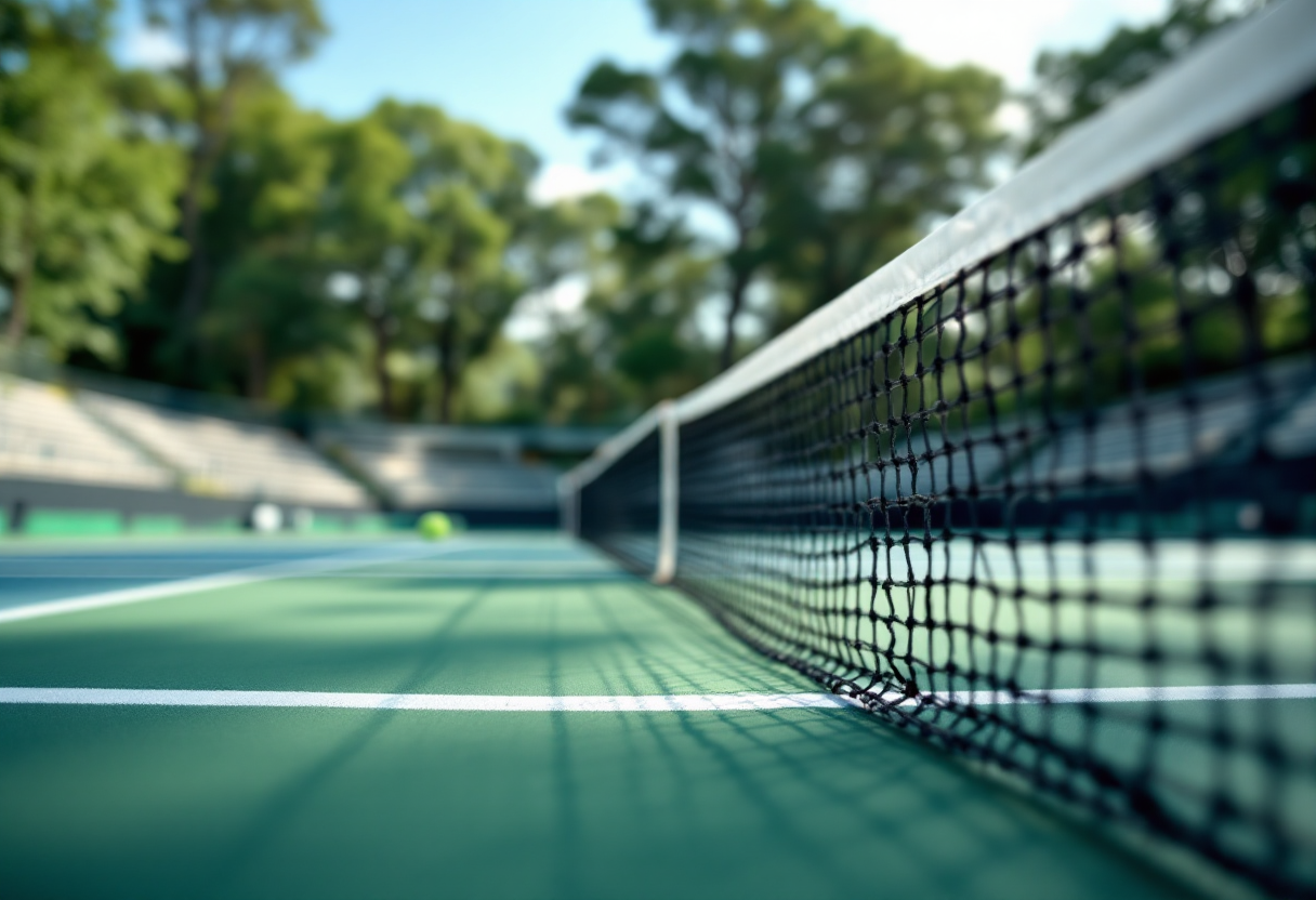 Flavio Cobolli esulta dopo la vittoria a Bucarest