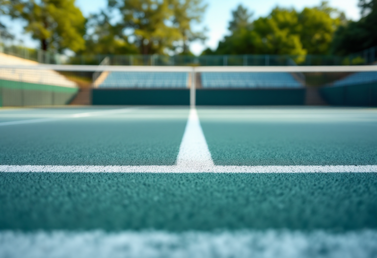 Giocatrici di tennis italiano in azione sul campo