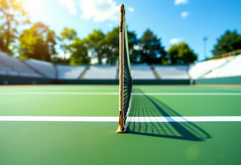 Giocatrici di tennis italiano in azione sul campo