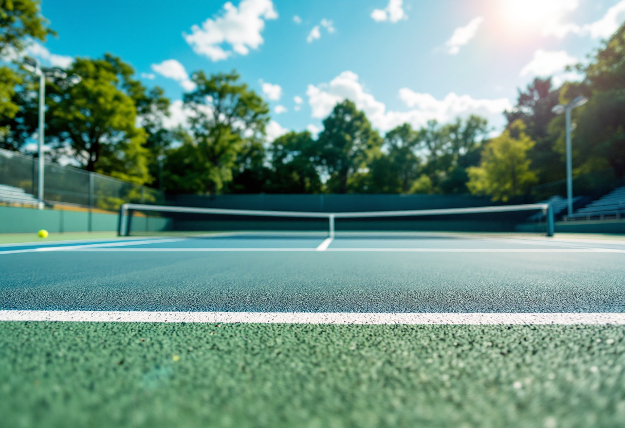 Berrettini e Musetti in campo durante un torneo di tennis