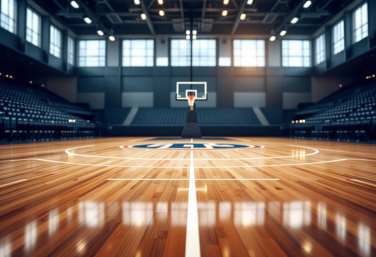 Giocatori Germani Brescia in azione durante una partita di basket